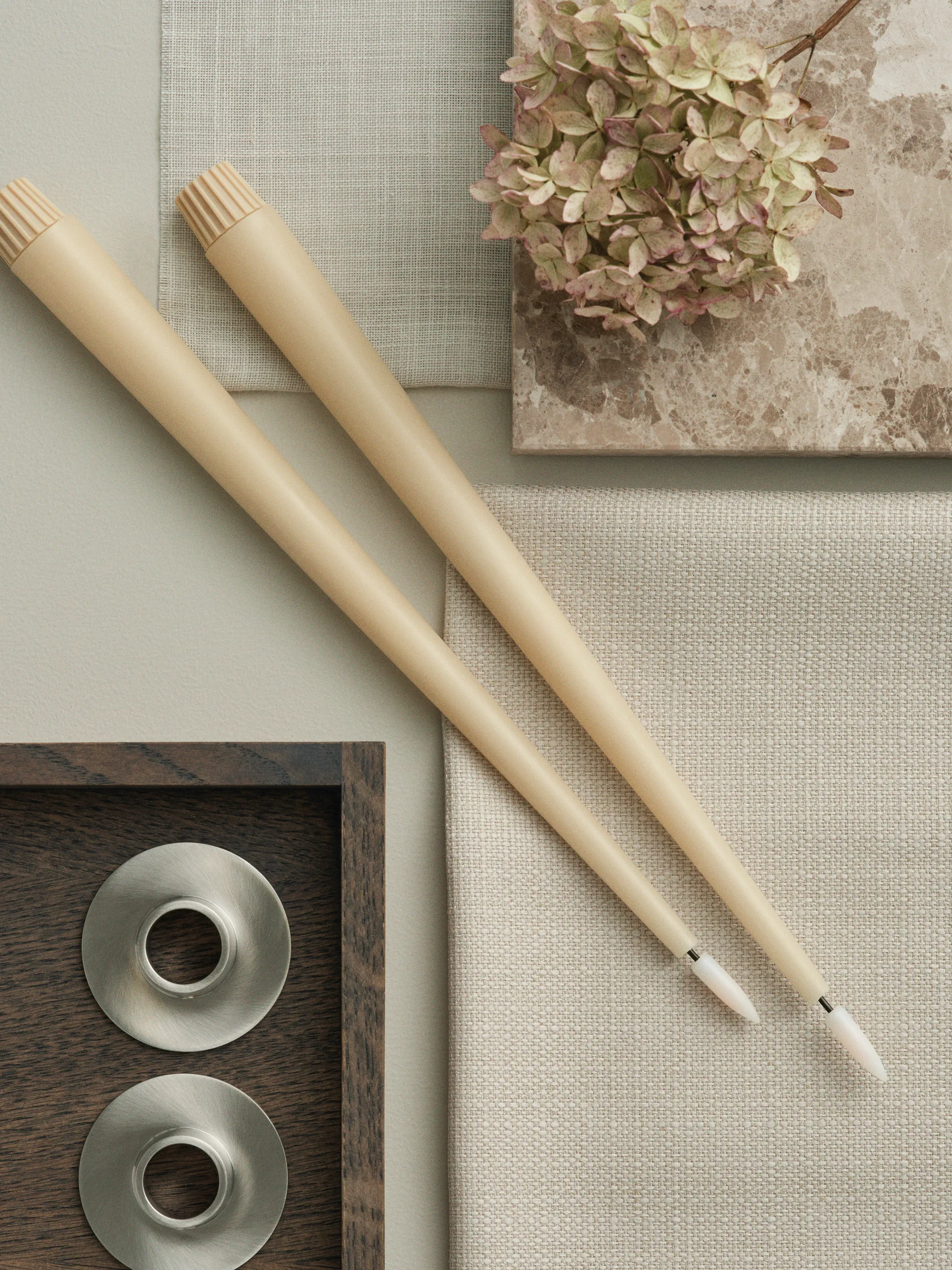 ester & erik kronljus LED 2-pack, 14 Pale ginger , 30 cm ester & erik