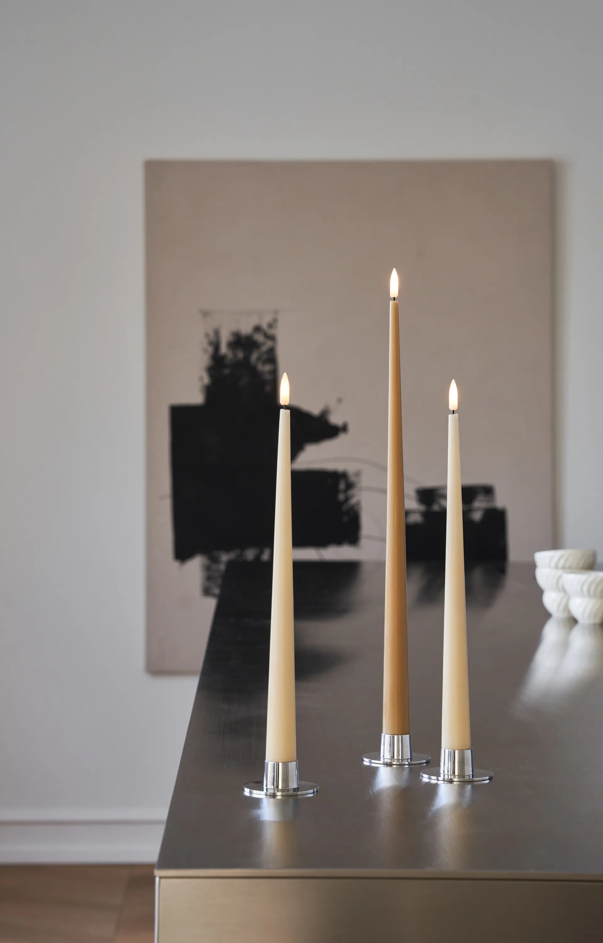 ester & erik kronljus LED 2-pack, 14 Pale ginger , 30 cm ester & erik