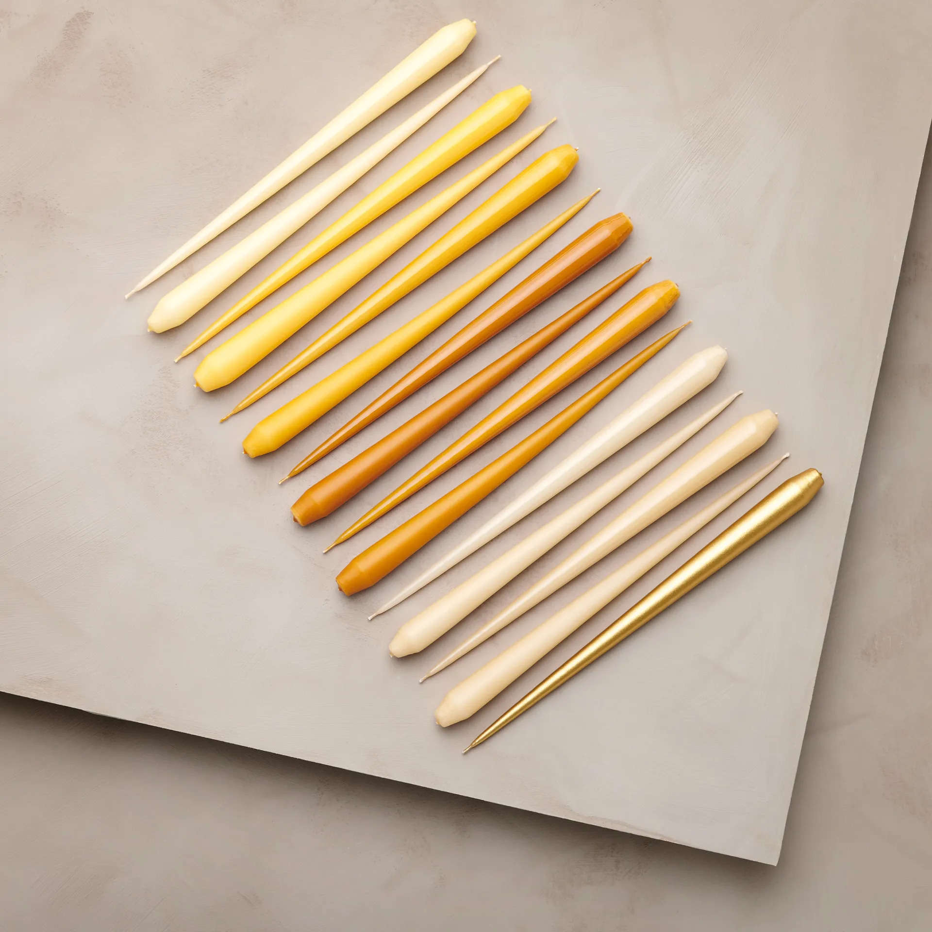 ester & erik ljus 32 cm 4-pack metallic, Gold ester & erik