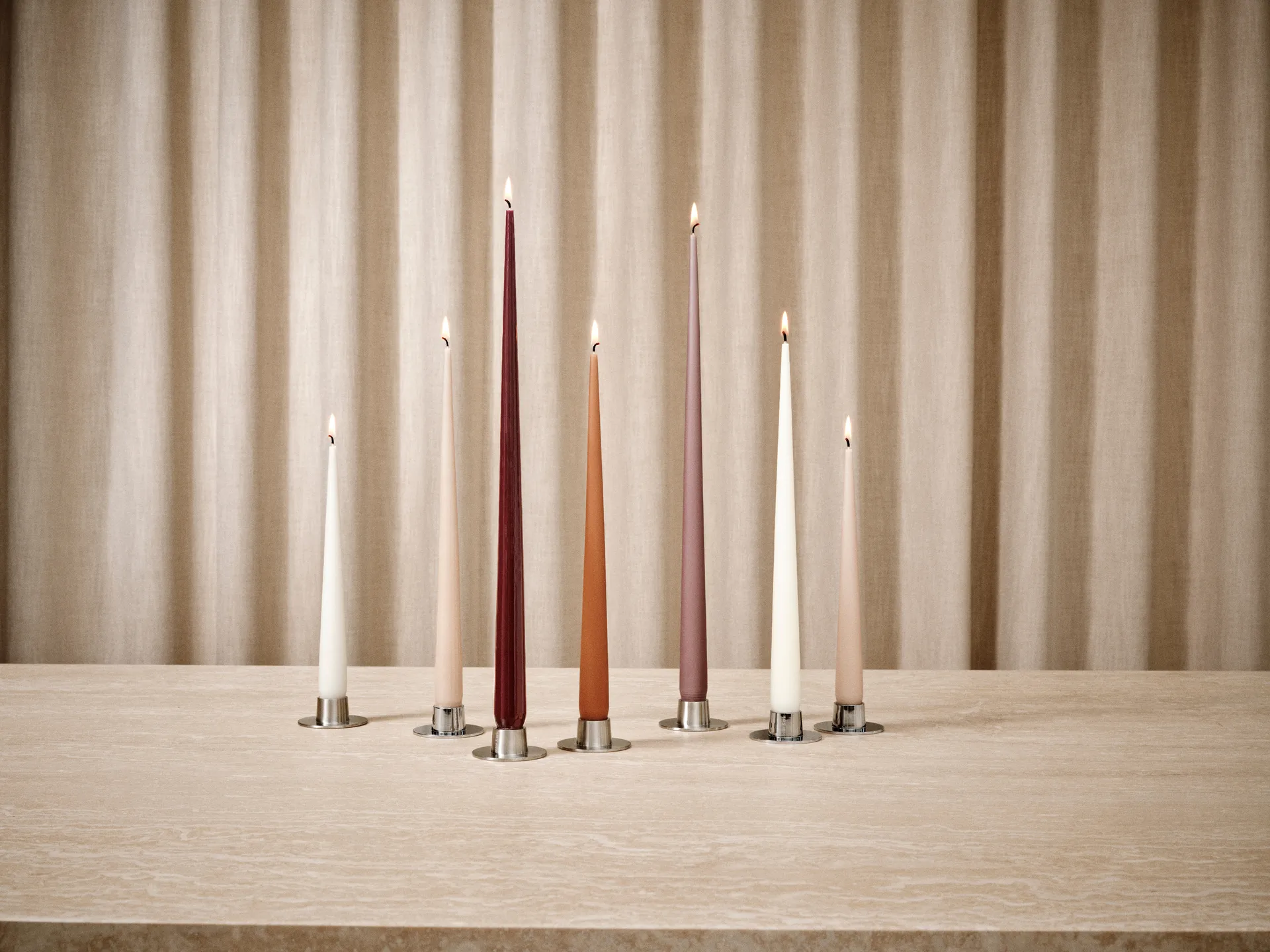 ester & erik ljus 4-pack matt, Winter rose 84, 42 cm ester & erik