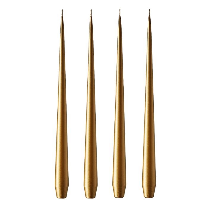 ester & erik ljus 42 cm 4-pack metallic - Gold - ester & erik