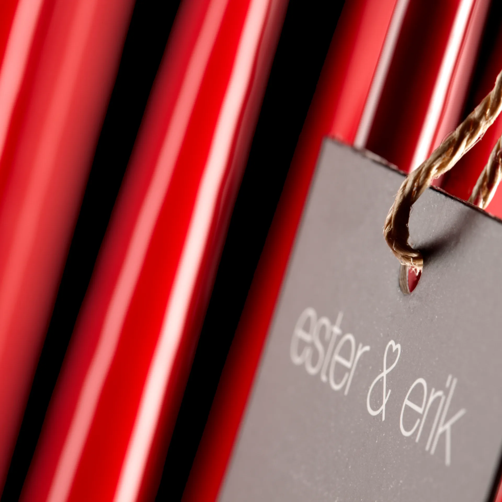 ester & erik ljus lackad 4-pack, winter berry, 32 cm ester & erik