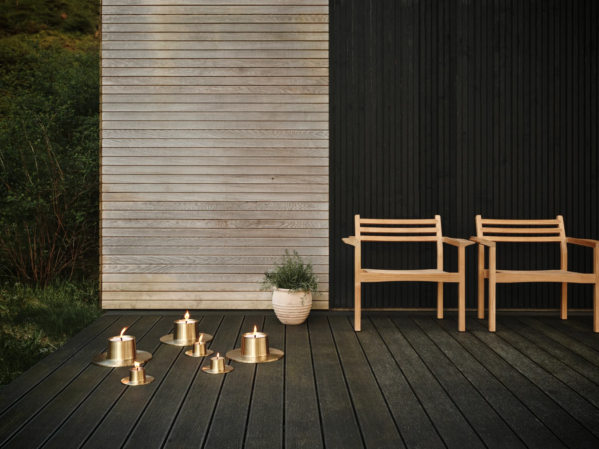 ester & erik utomhusljusstake small Ø16 cm, Gold ester & erik