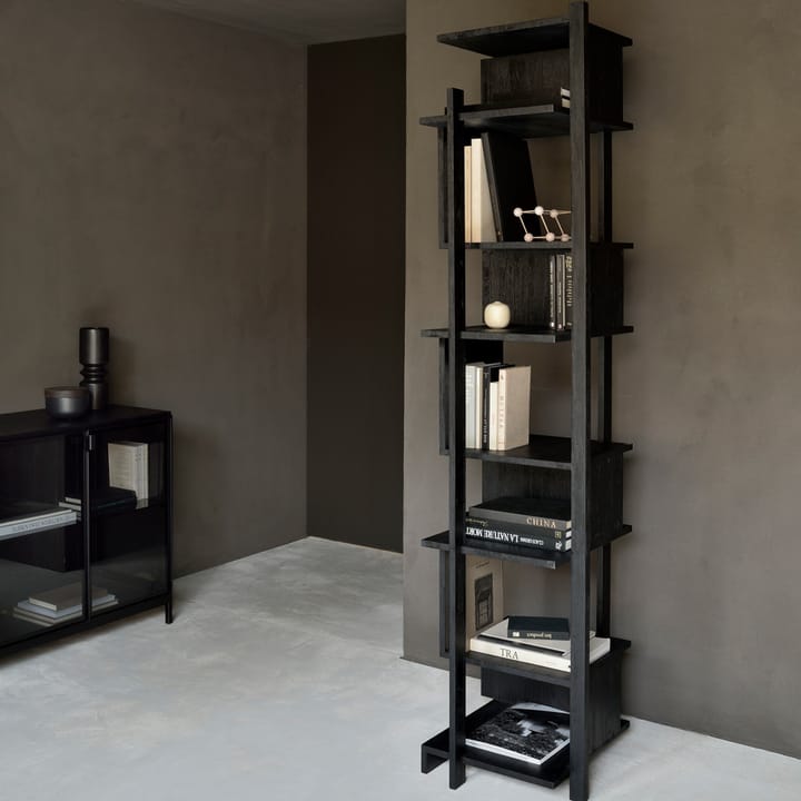 Abstract Column hylla, Svart teak 203x49 cm Ethnicraft