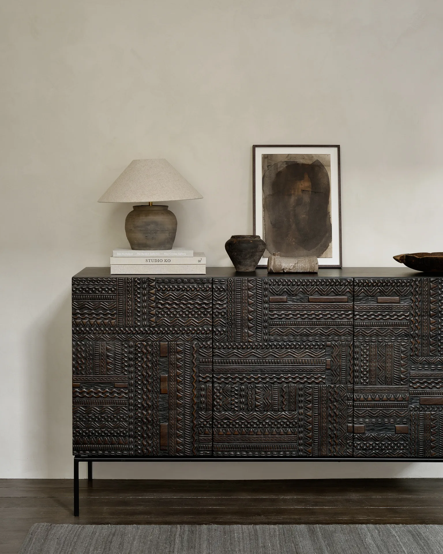 Ancestors Tabwa sideboard, Teak 3 dörrar Ethnicraft