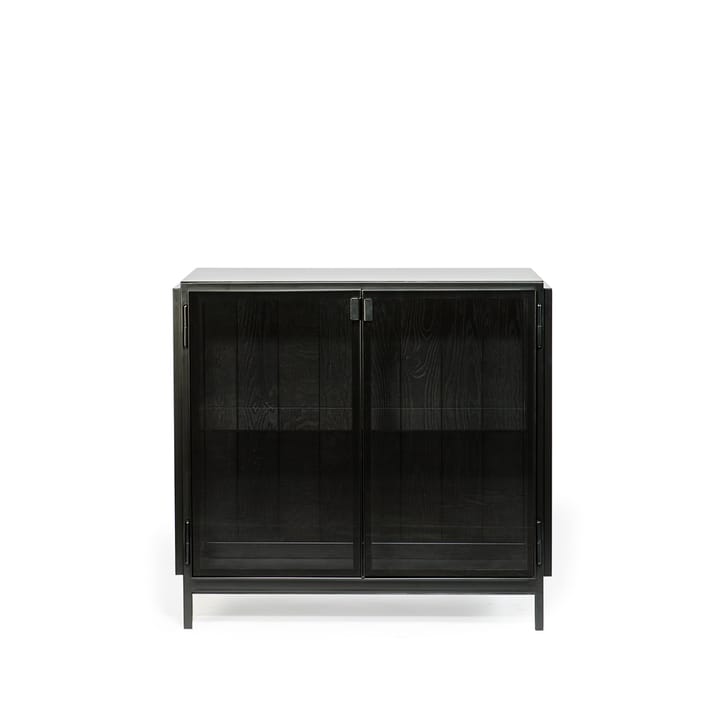 Anders sideboard, Svart 2 glasdörrar metall Ethnicraft