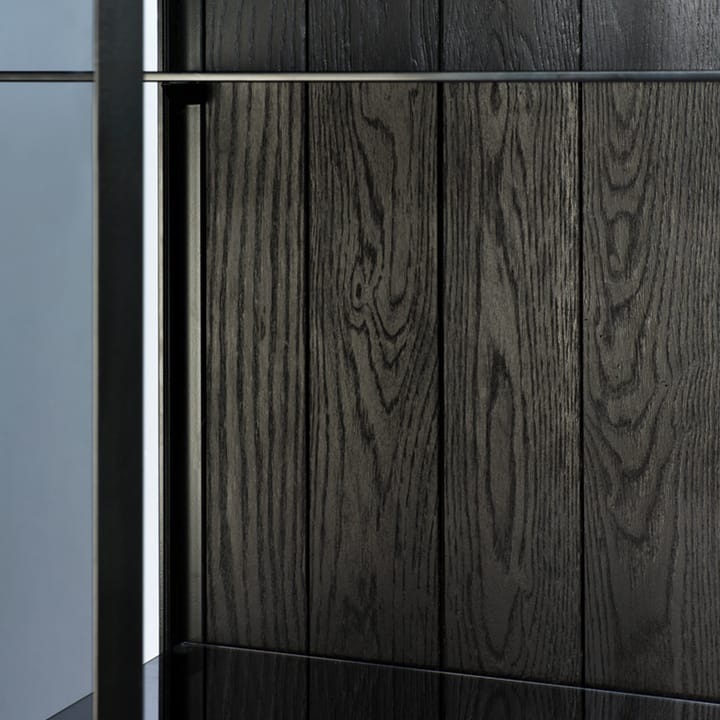 Anders sideboard, Svart 2 glasdörrar metall Ethnicraft