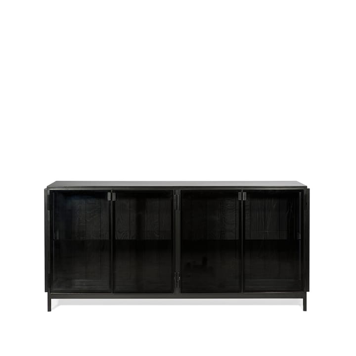 Anders sideboard - Svart 4 glasdörrar metall - Ethnicraft