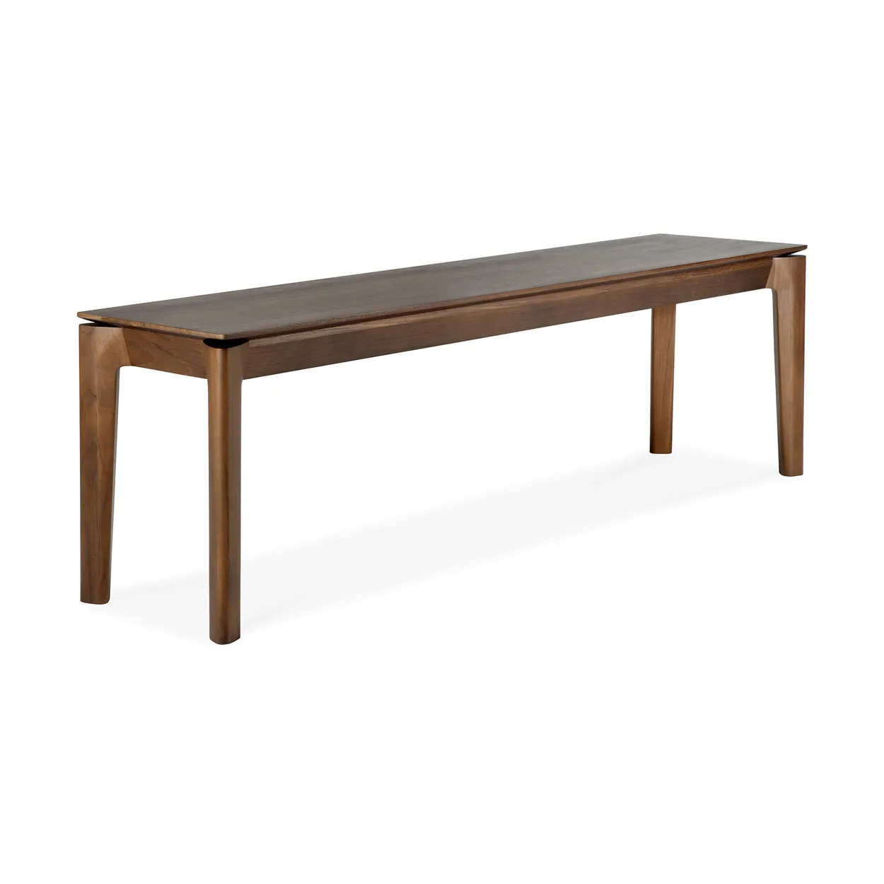 Ethnicraft Bok bänk Mörkbetsad teak 166 cm | Skandinavisk Design | Bänkar | Brun
