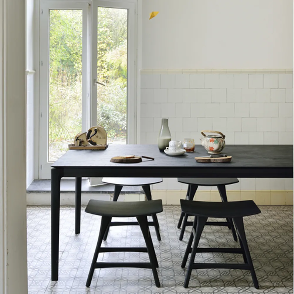 Bok matbord 140x80 cm, Svartbetsad ek Ethnicraft