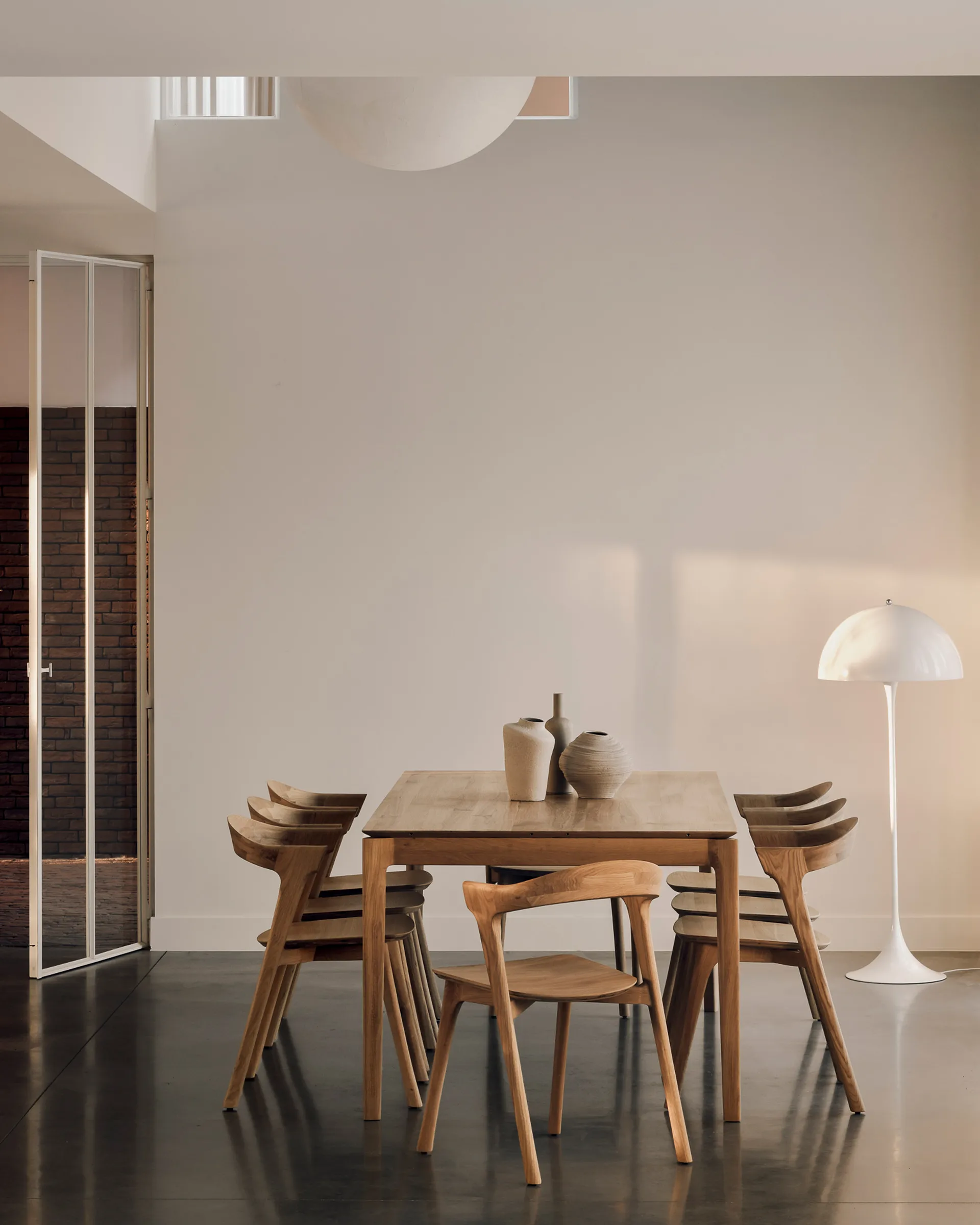 Bok matbord 200/300x100x76 cm, Hårdvaxoljad ek Ethnicraft