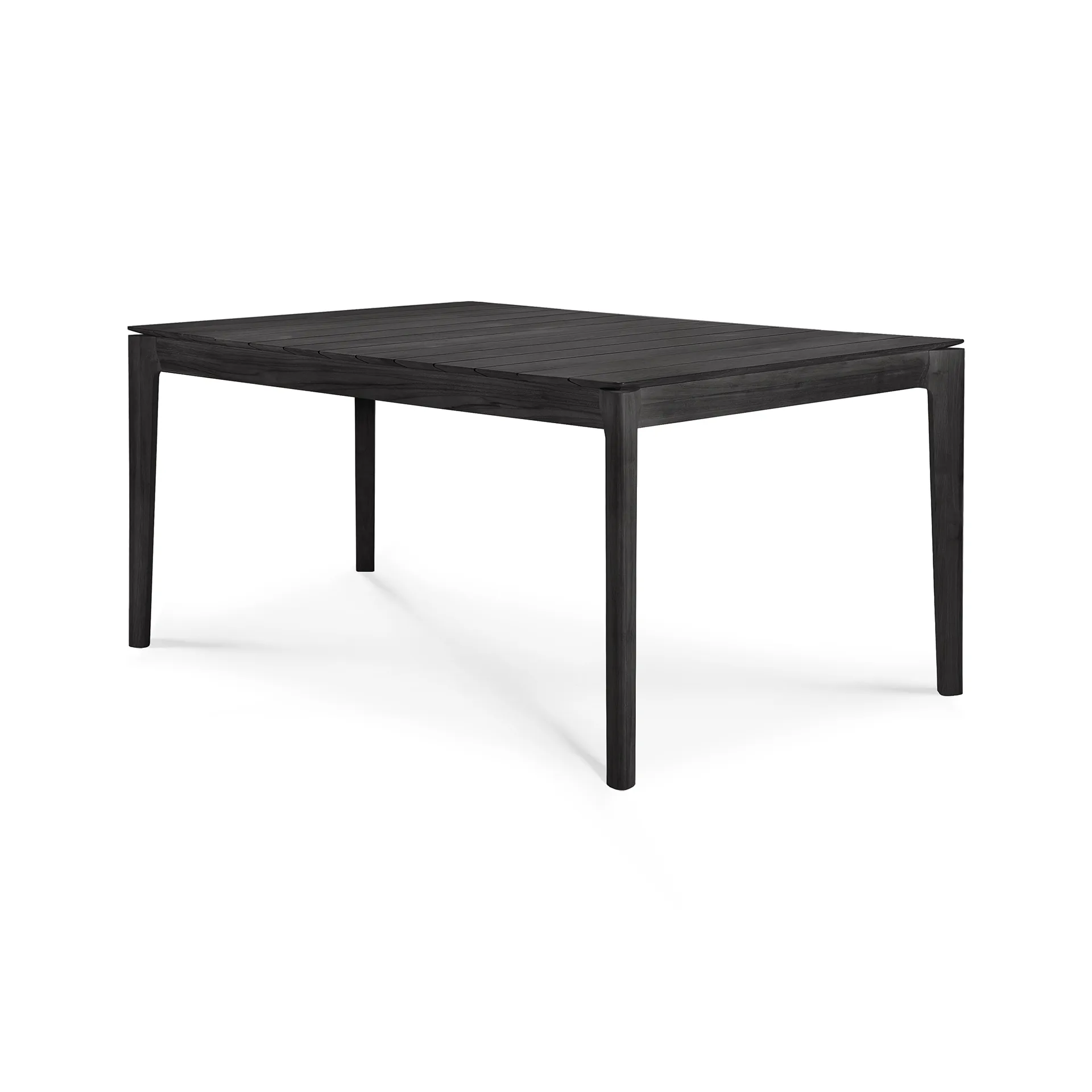 Bok outdoor matbord svartbetsad teak, 162x80 cm Ethnicraft