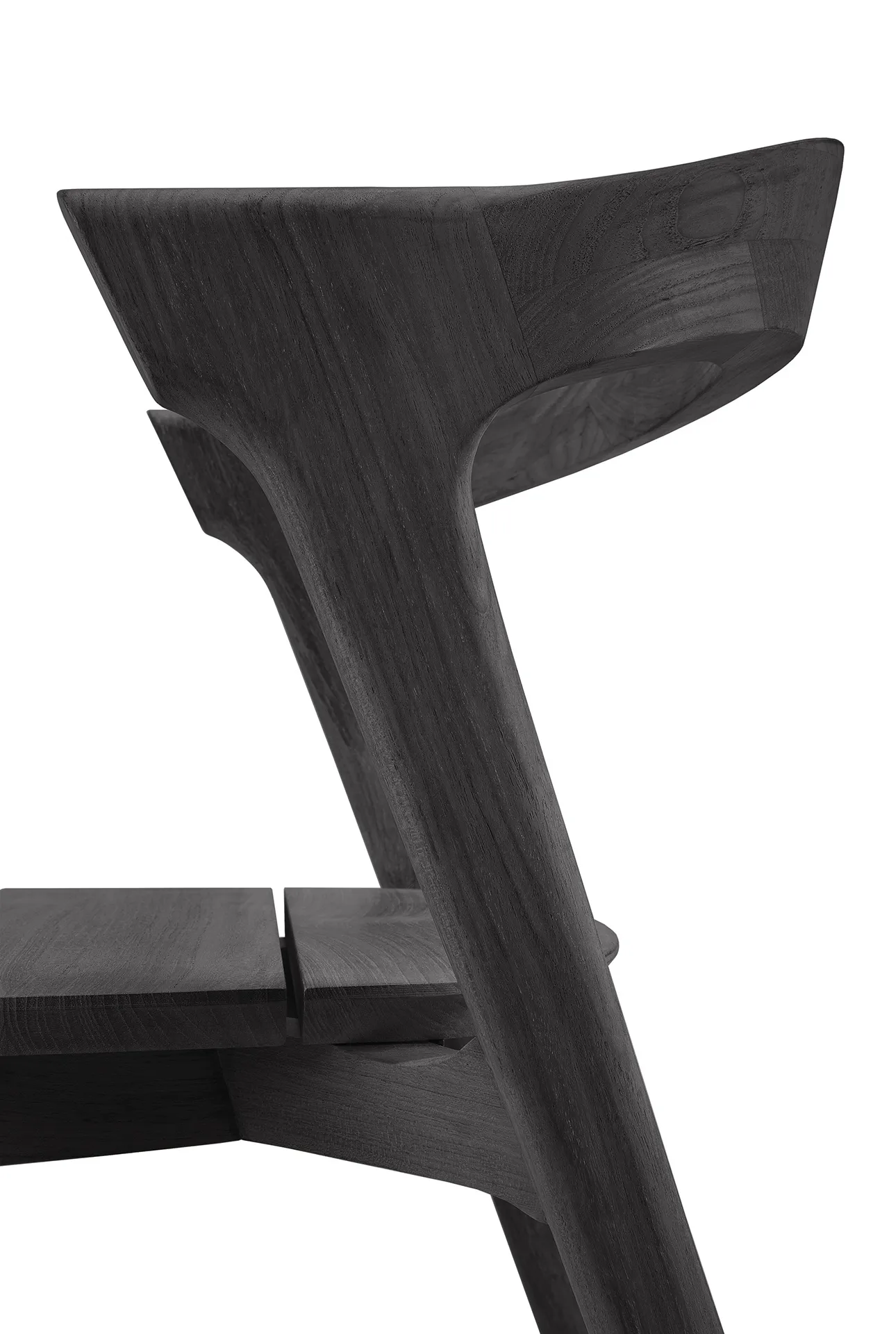 Bok outdoor stol, Svartbetsad teak Ethnicraft