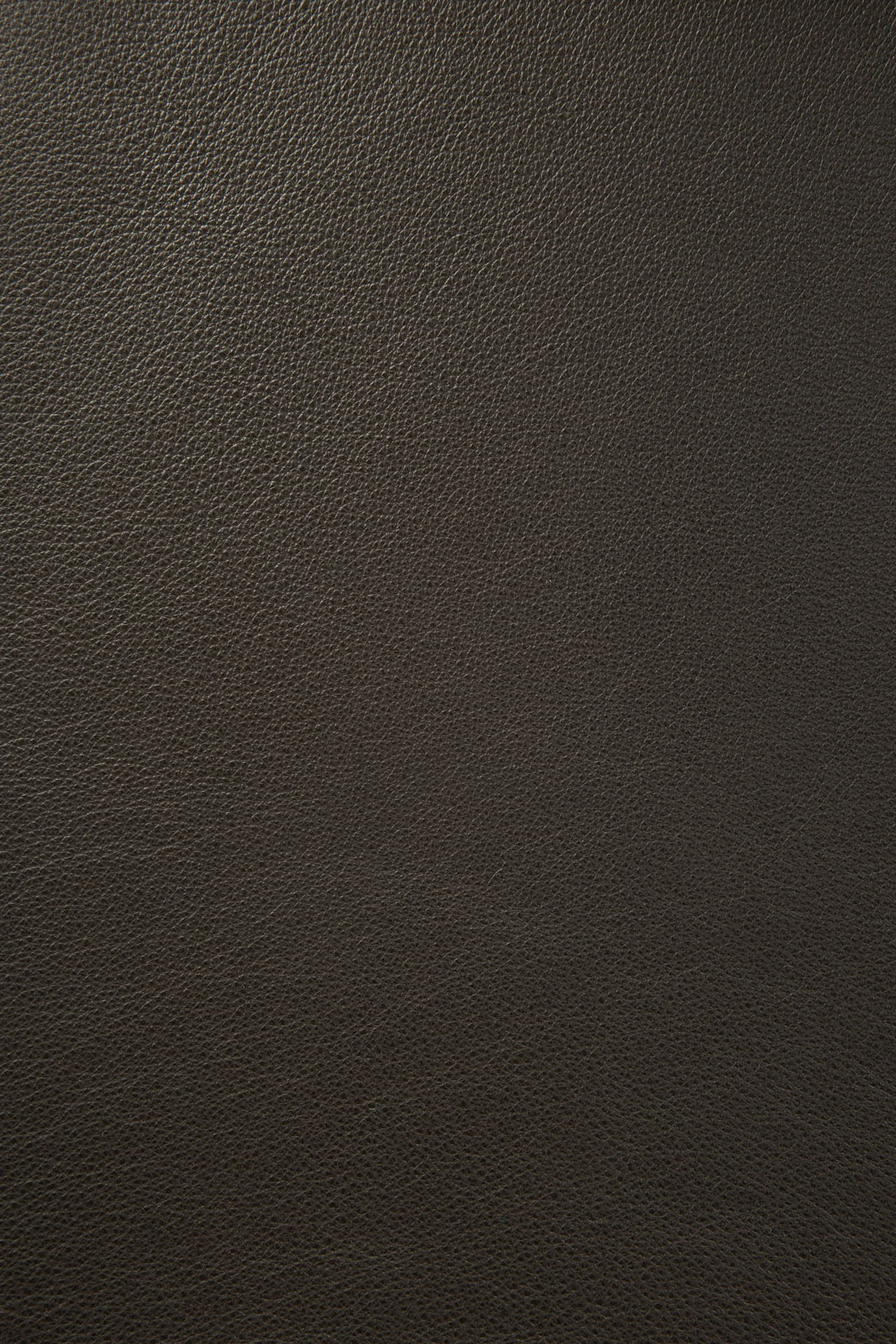 Bok stol med lädersits, Brunbetsad ek-brunt läder Ethnicraft