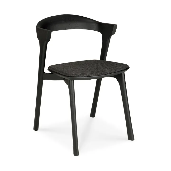 Bok stol - Svartlackerad ek-tyg Soft black - Ethnicraft