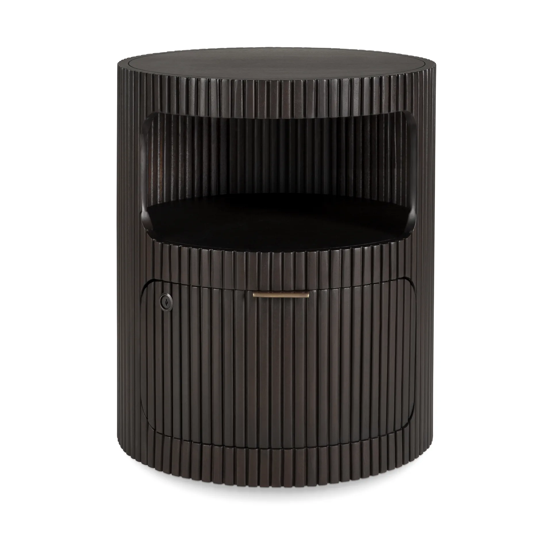 Boomerang lådhurts, Dark brown mahogny, Ø45 cm Ethnicraft