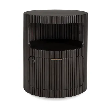 Boomerang lådhurts - Dark brown mahogny, Ø45 cm - Ethnicraft