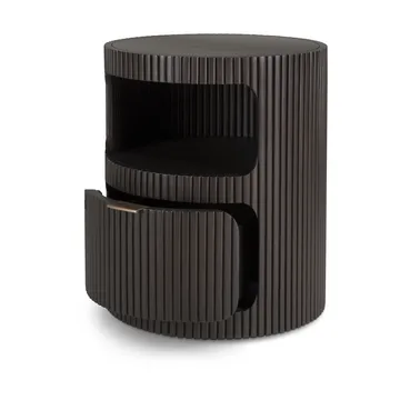 Boomerang lådhurts - Dark brown mahogny, Ø45 cm - Ethnicraft