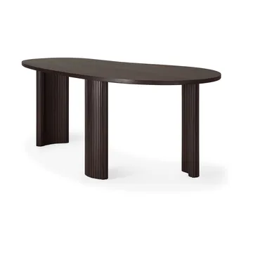 Boomerang skrivbord - Dark brown mahogny, 200x100x76 cm - Ethnicraft