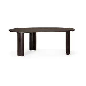 Boomerang skrivbord - Dark brown mahogny, 200x100x76 cm - Ethnicraft