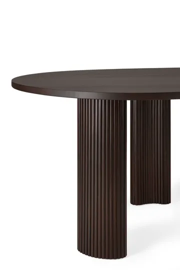 Boomerang skrivbord - Dark brown mahogny, 200x100x76 cm - Ethnicraft