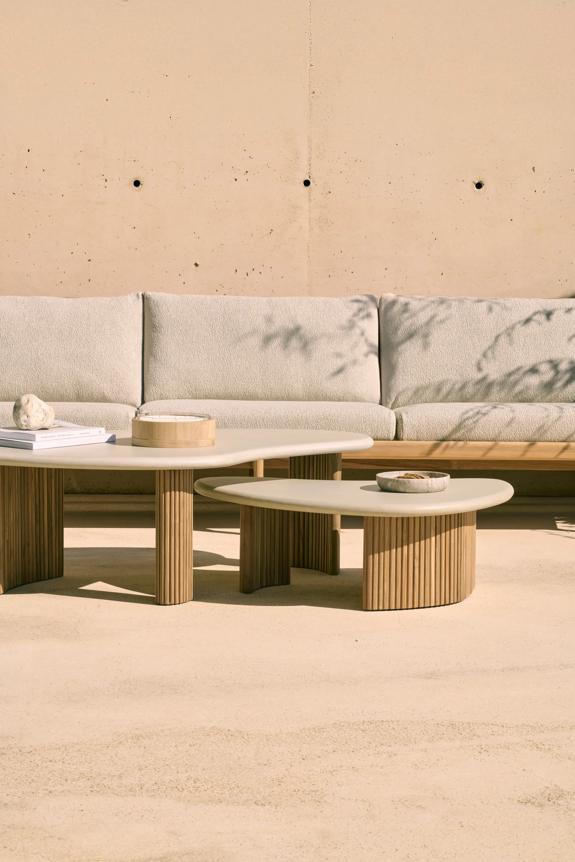 Boomerang soffbord, Teak, 90x61 cm Ethnicraft