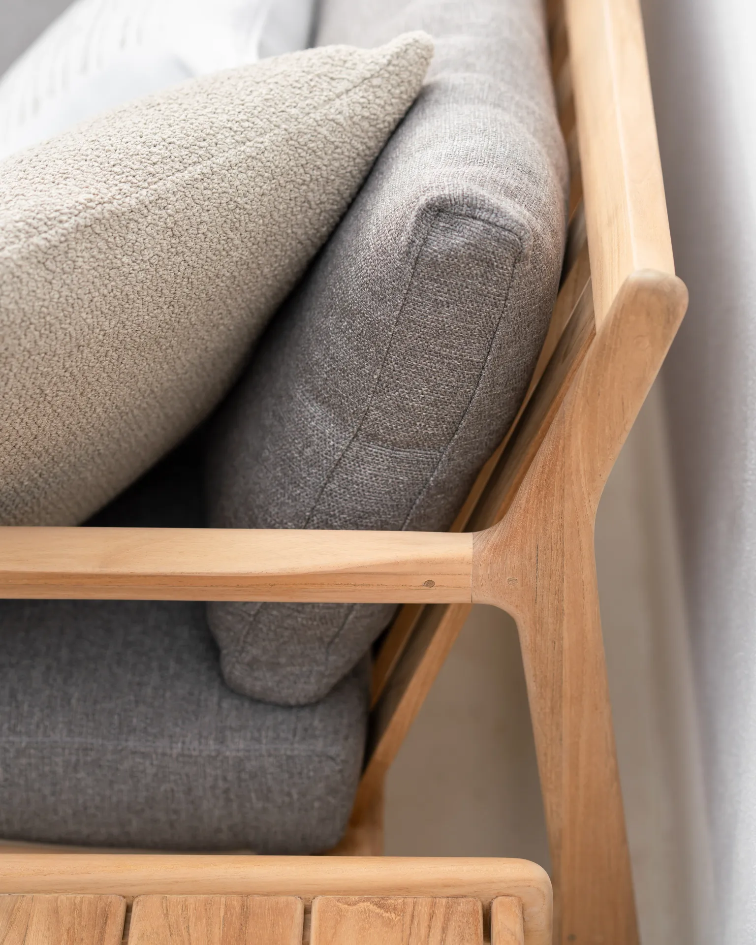 Boucle outdoor kudde 50x50 cm, Oat Ethnicraft