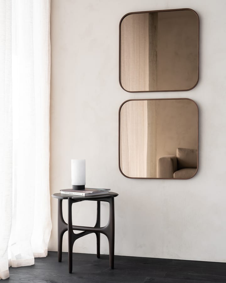 Camber väggspegel 60x60 cm, Bronze-wooden frame Ethnicraft
