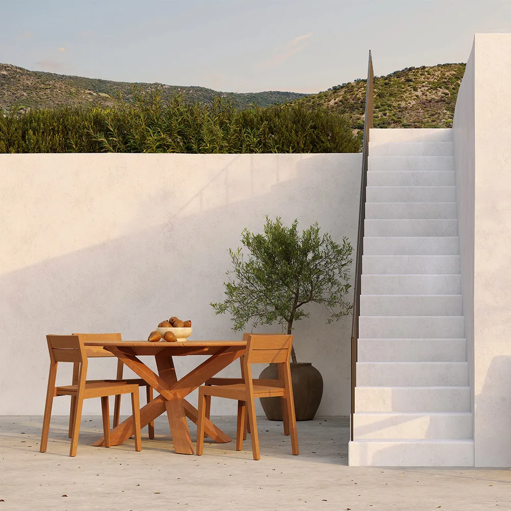 Circle outdoor matbord teak, Ø163 cm Ethnicraft