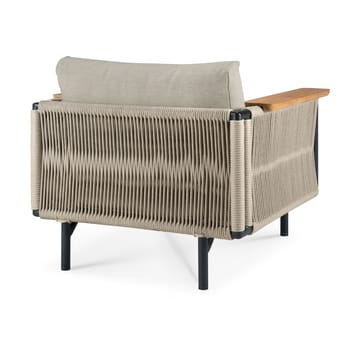 Corbey Outdoor loungestol med dyna - Aluminium black-Oyster - Ethnicraft