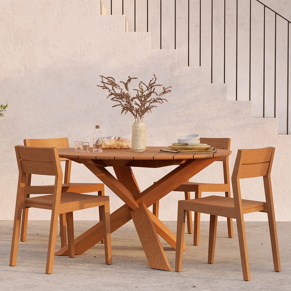 Ex 1 outdoor stol, Teak Ethnicraft