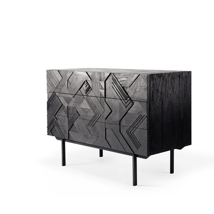 Graphic byrå 87x100 cm, Svart teak Ethnicraft