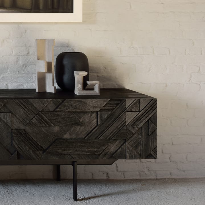 Graphic mediabänk, Black 162 cm Ethnicraft