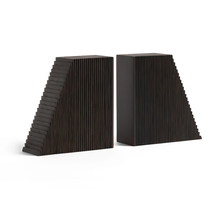 Grooves bokstöd 2-pack, Mahogany dark brown Ethnicraft