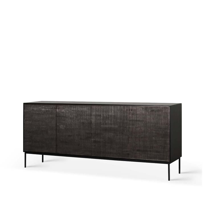 Grooves sideboard, Black 4 dörrar Ethnicraft