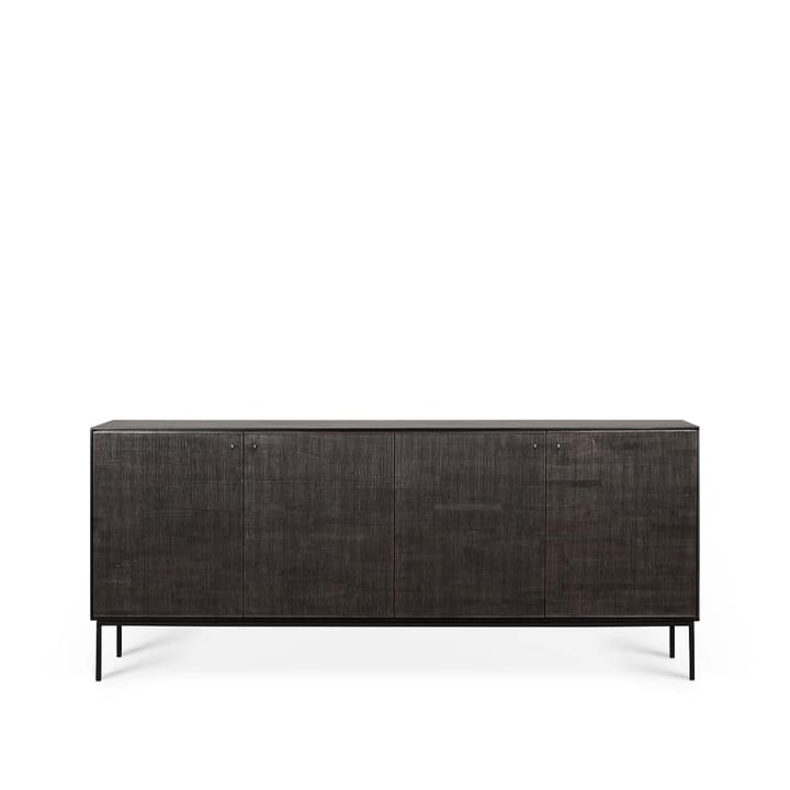 Grooves sideboard - Black 4 dörrar - Ethnicraft