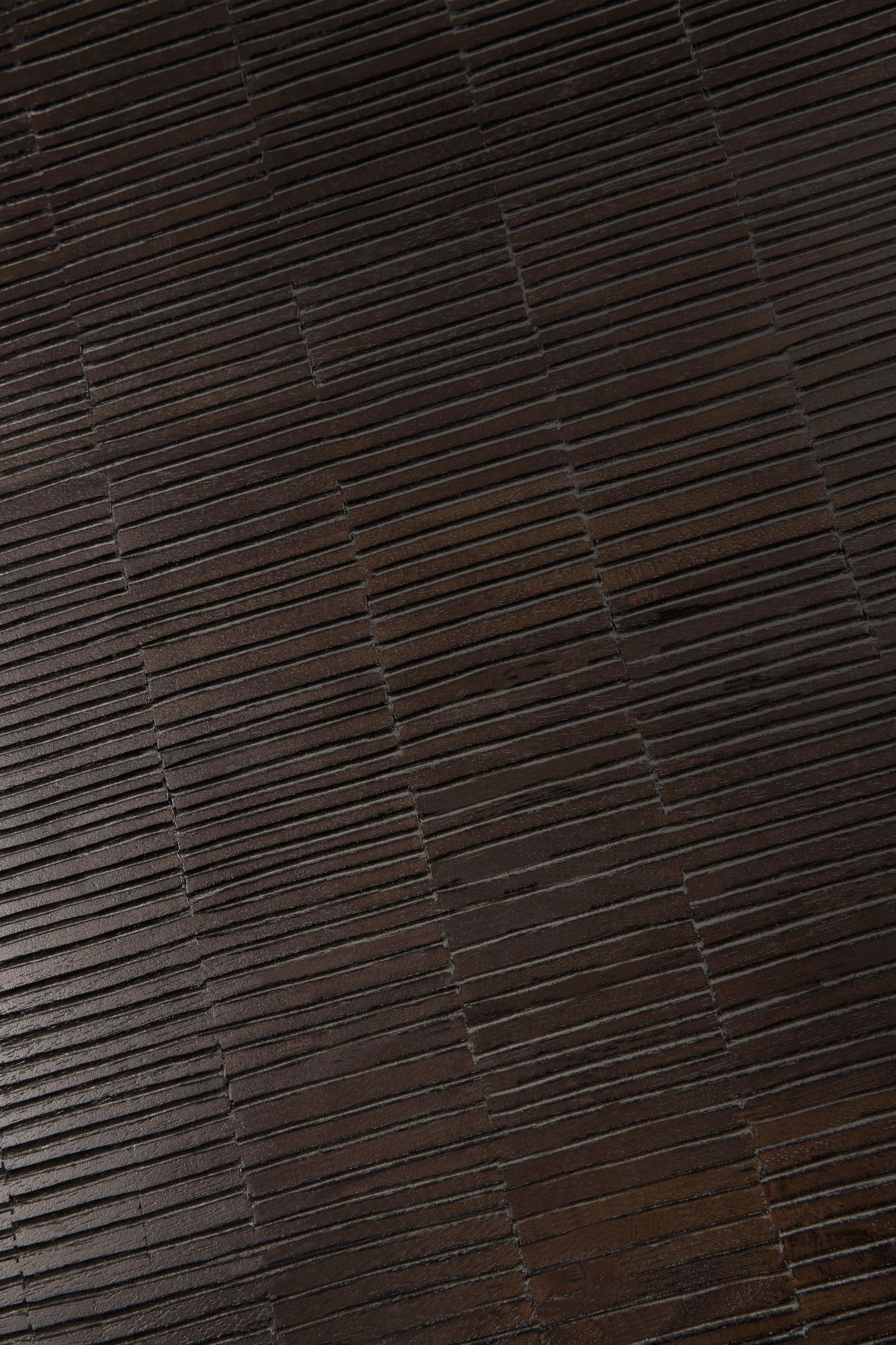 Grooves soffbord, Off black teak, 170x120 cm Ethnicraft