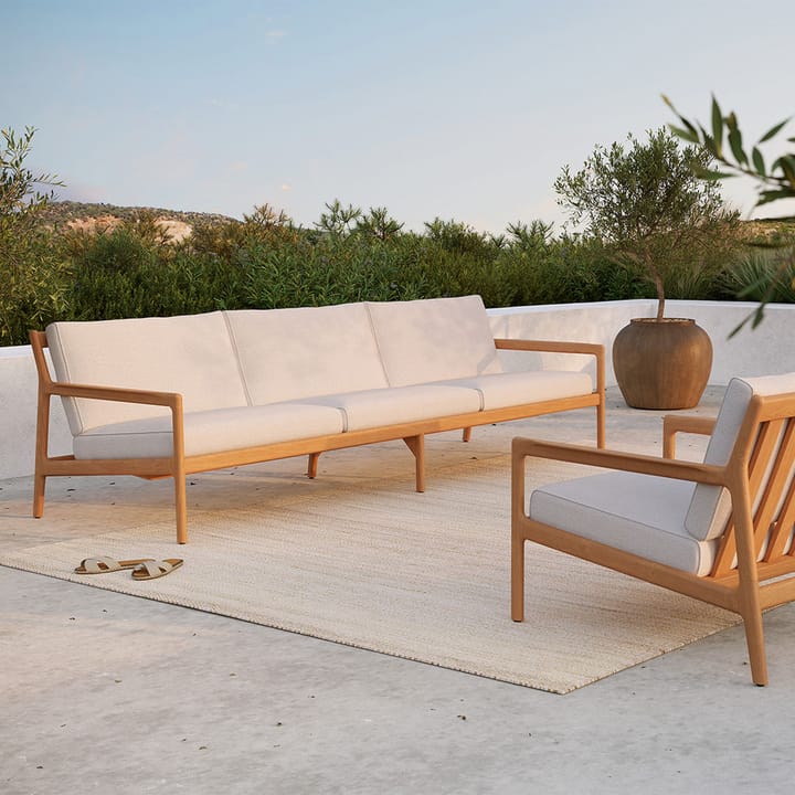 Jack outdoor 3-sits soffa teak, Offwhite Ethnicraft