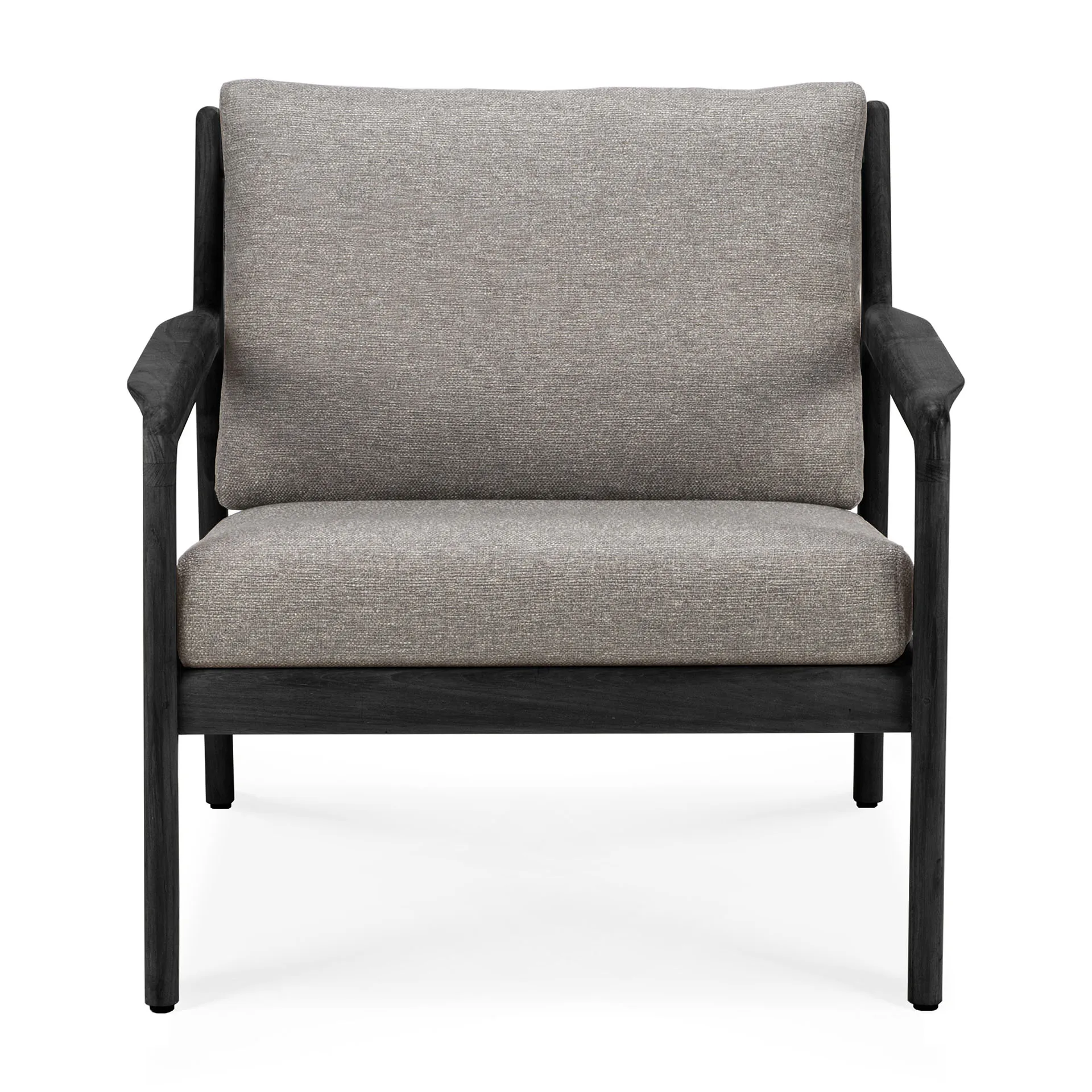 Jack outdoor loungefåtölj svartbetsad teak, Mocha Ethnicraft