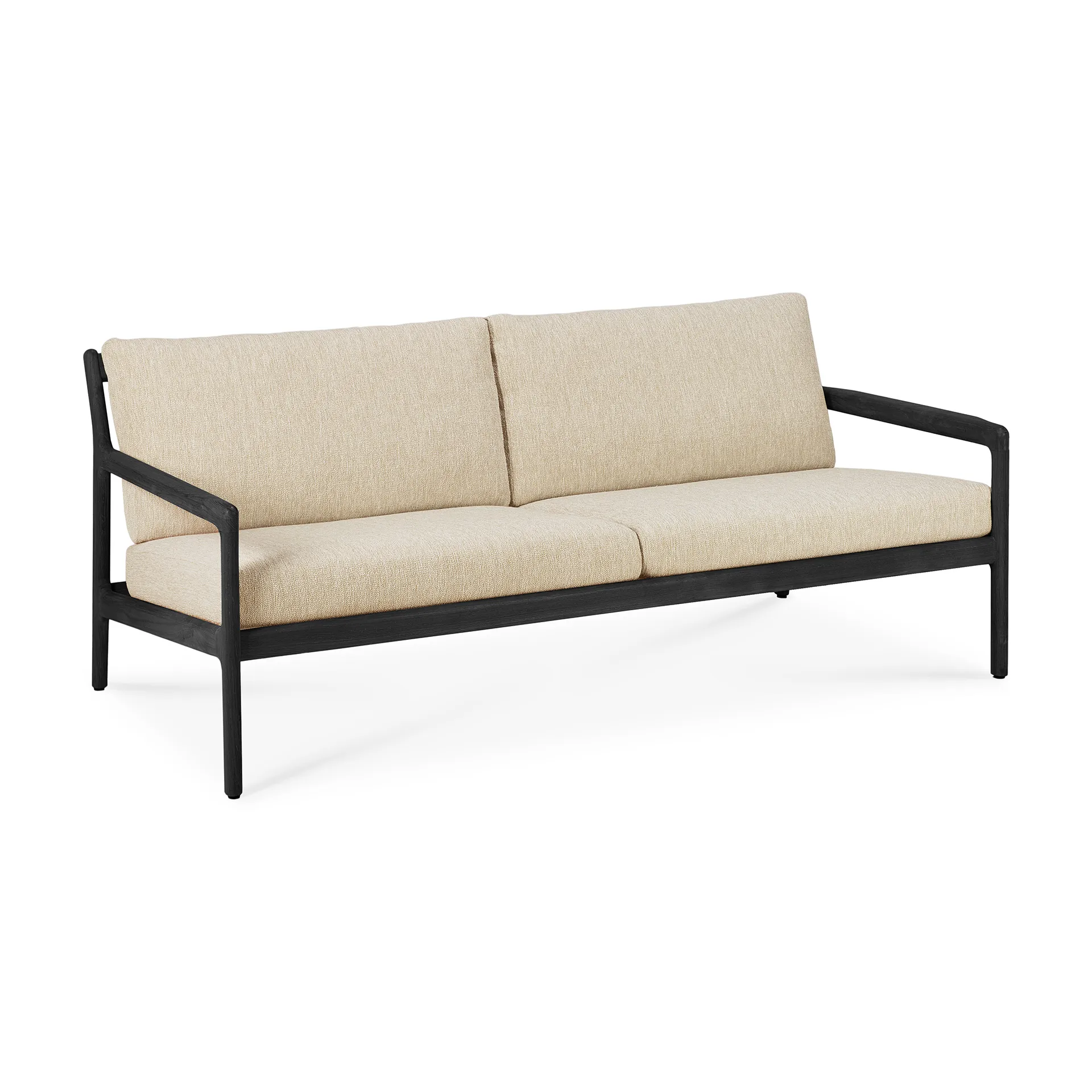 Jack outdoor soffa 2-sits svartbetsad teak, Natural Ethnicraft