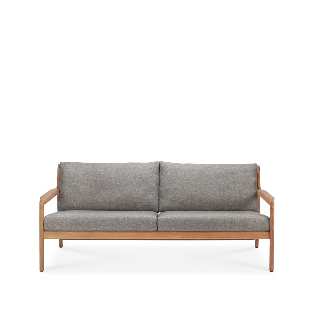 Ethnicraft Jack outdoor soffa 2-sits teak Mocha | Skandinavisk Design | Trädgårdssoffor | Brun