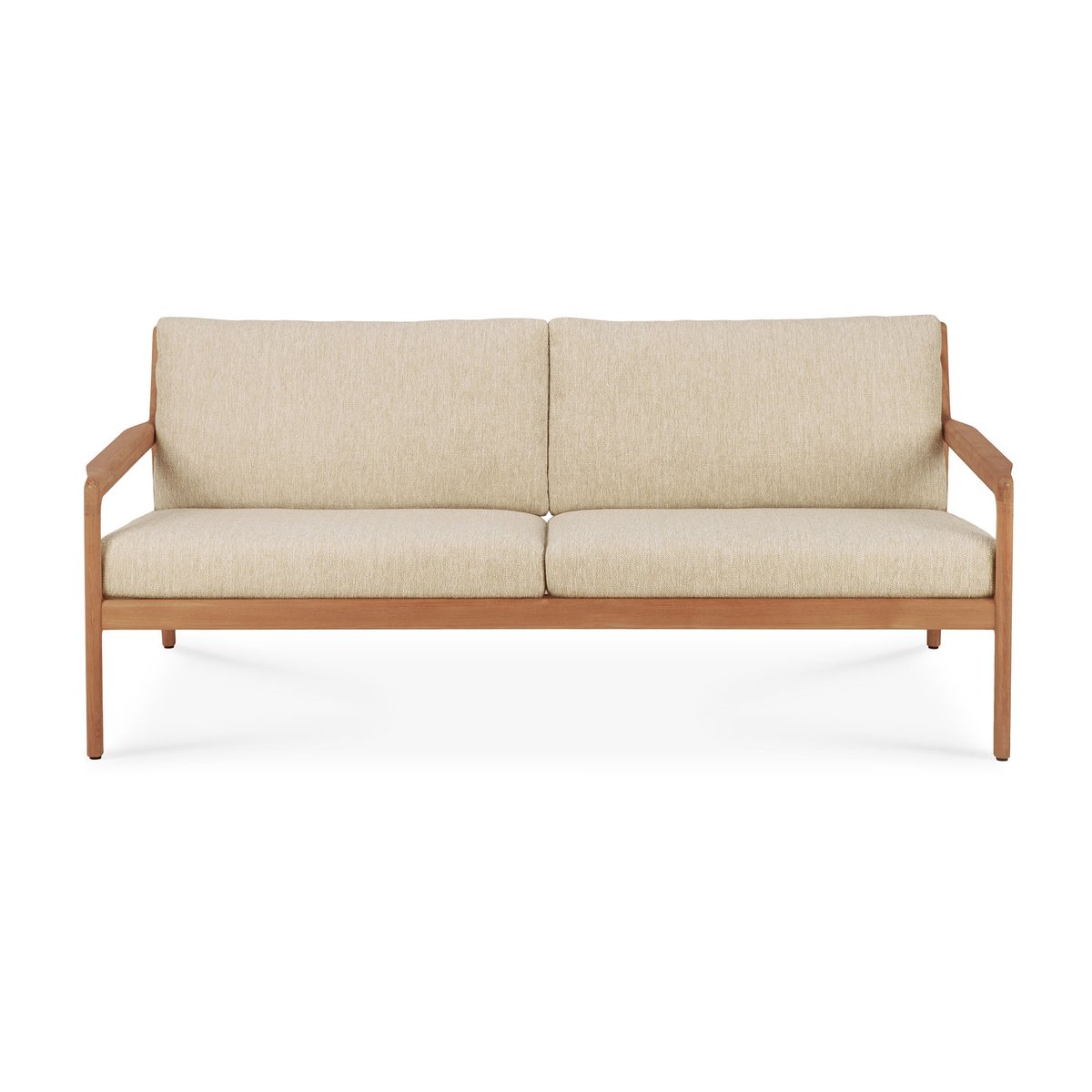 Ethnicraft Jack outdoor soffa 2-sits teak Natural | Skandinavisk Design | Trädgårdssoffor | Beige