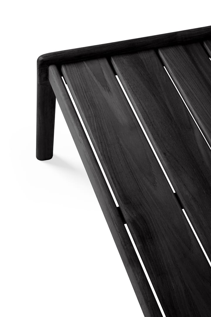 Jack outdoor soffbord svartbetsad teak, 120x65 cm Ethnicraft