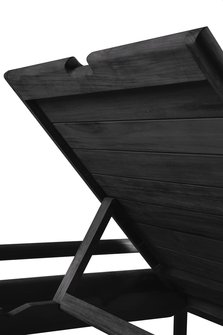 Jack outdoor solsäng svartbetsad teak, Exkl. dyna Ethnicraft