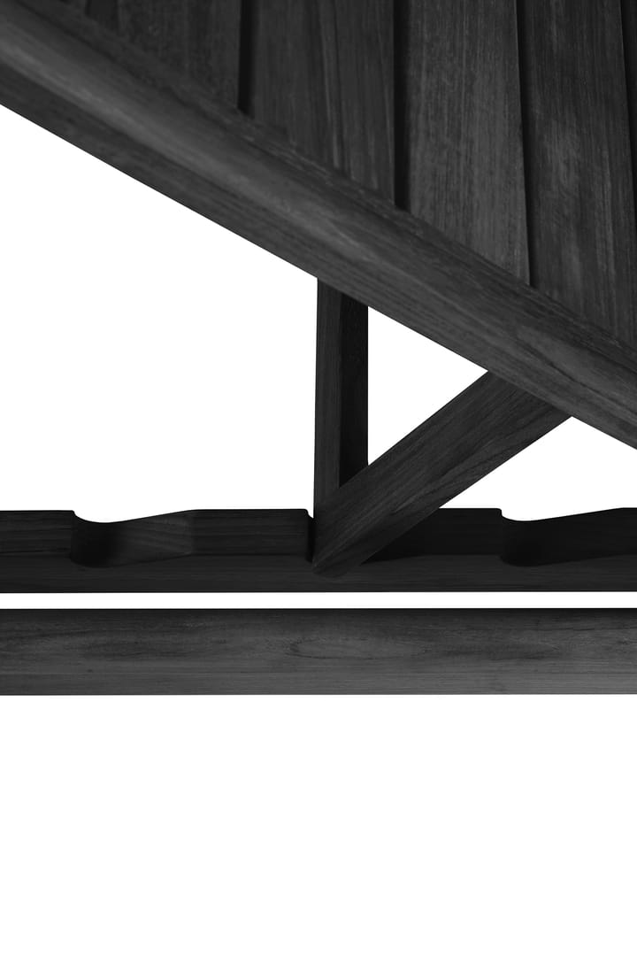 Jack outdoor solsäng svartbetsad teak, Exkl. dyna Ethnicraft