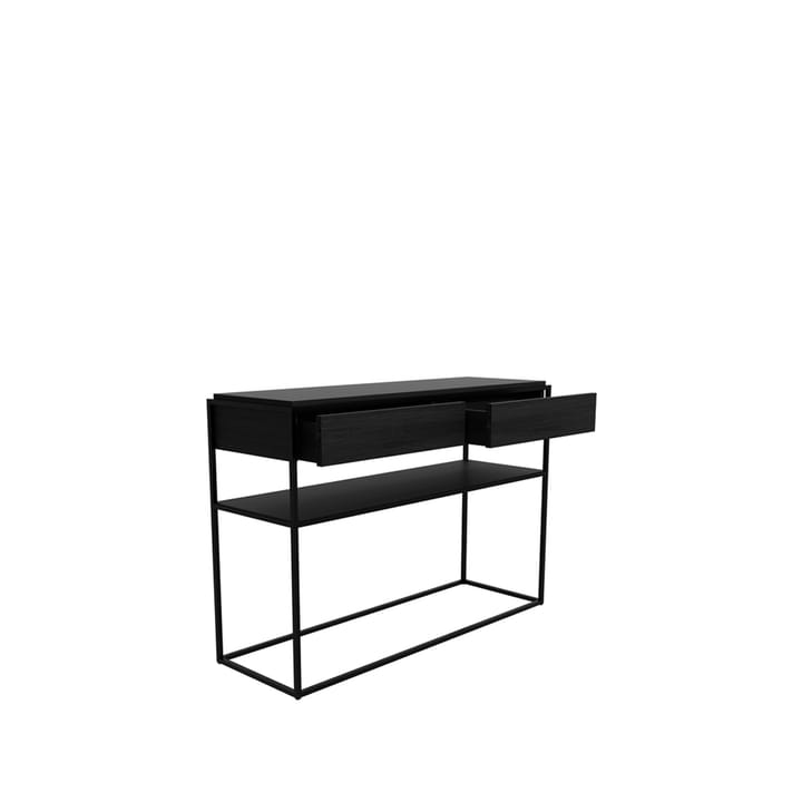 Monolit konsolbord 122x40 cm, Oak black-Black Ethnicraft