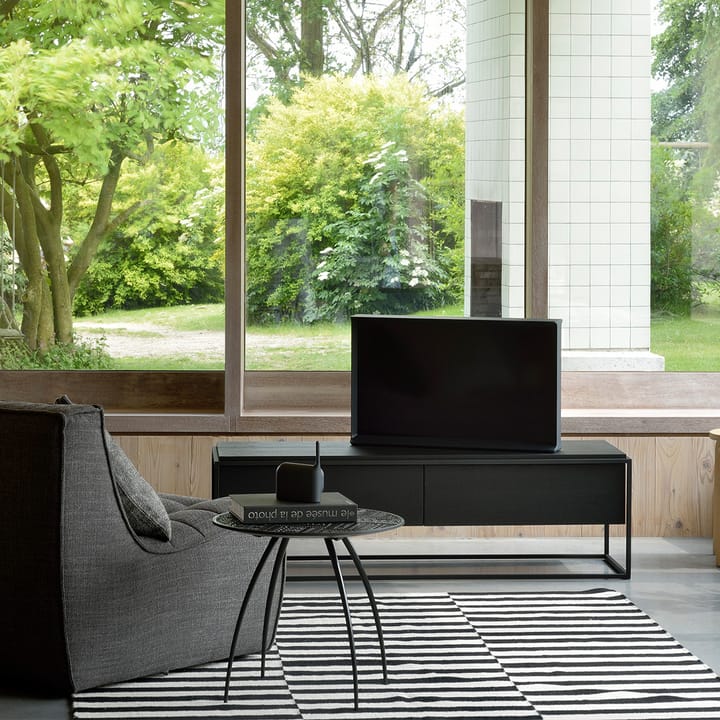 Monolit mediabänk 140x45 cm, Oak-Black Ethnicraft
