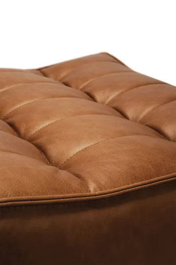 N701 fotpall 70x70 cm - Aniline leather brown - Ethnicraft