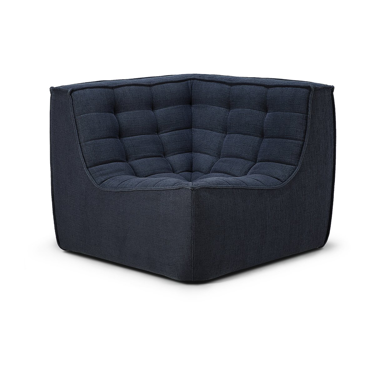 Ethnicraft N701 hörnmodul rak Graphite (blågrå) | Skandinavisk Design | Soffor | Blå