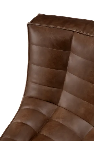 N701 hörnmodul rundad 45° - Läder Chestnut - Ethnicraft